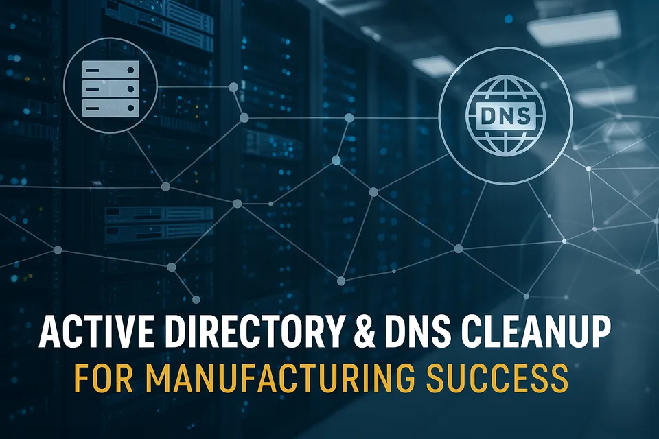 Active Directory and DNS cleanup case-study graphic Active Directory and DNS cleanup case-study graphic