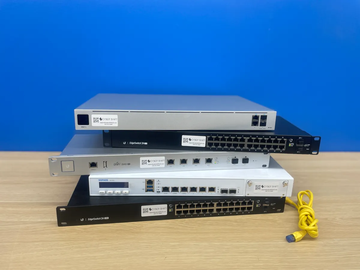 Network gateways, switches and a firewall Network gateways, switches and a firewall
