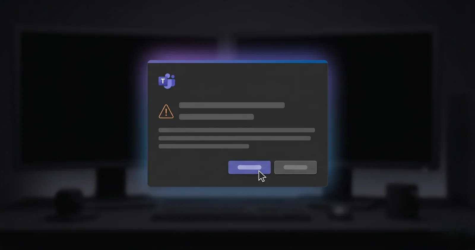 Close-up of an application confirmation dialog Close-up of an application confirmation dialog