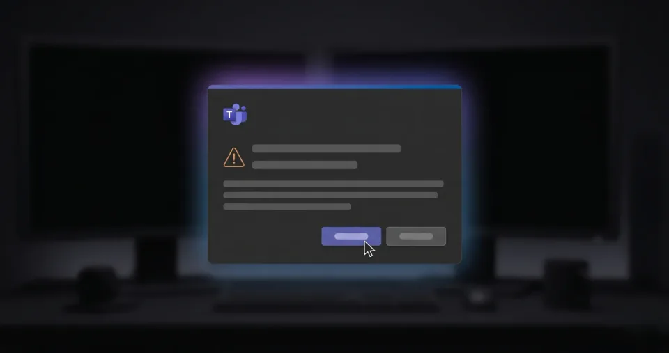 Close-up of an application confirmation dialog Close-up of an application confirmation dialog