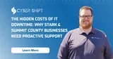 John Wheeler beside an IT downtime discussion title