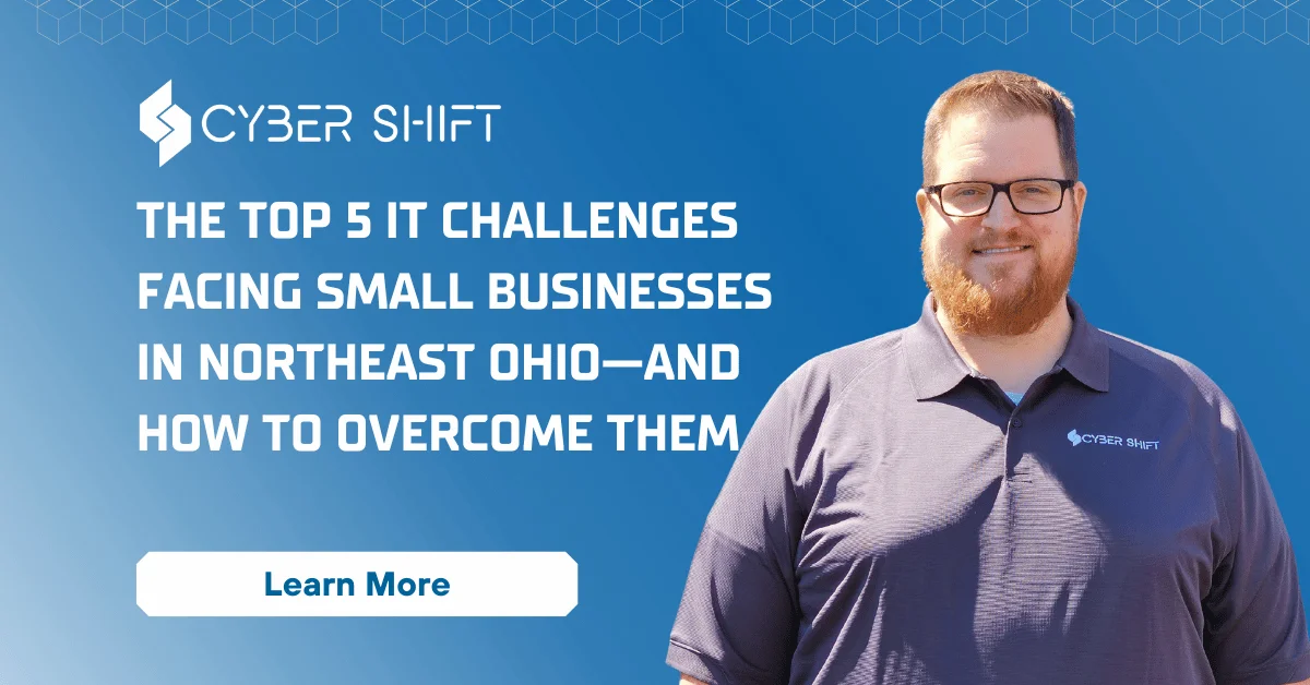 John Wheeler beside a small business IT challenges guide title